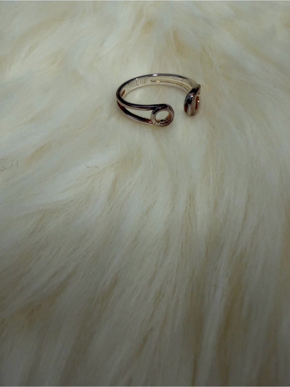 UNICEF Donation Ring Minimalist Open-Ended Gold Ring - Women Jewelry